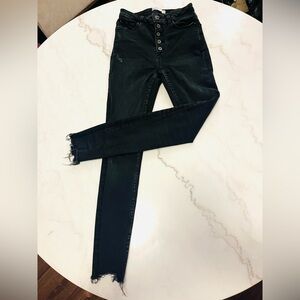 Zara High Rise Skinny Jeans size 2 (EUR 34) black